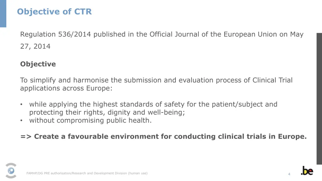 objective of ctr