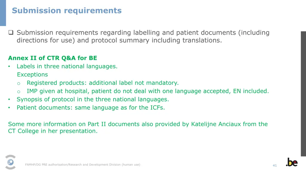 submission requirements