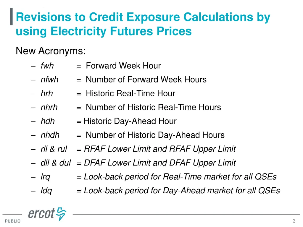 revisions to credit exposure calculations 2