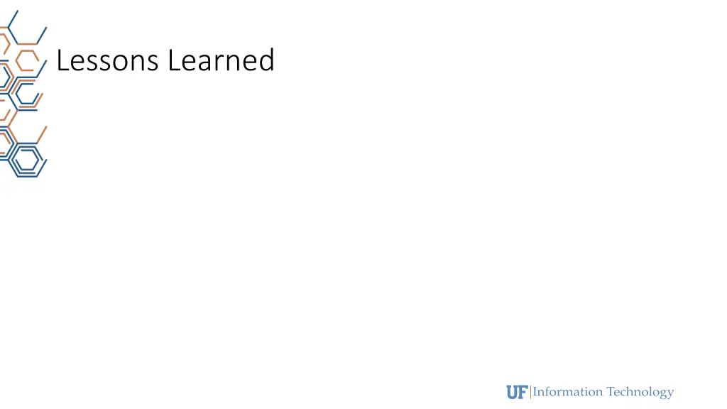 lessons learned
