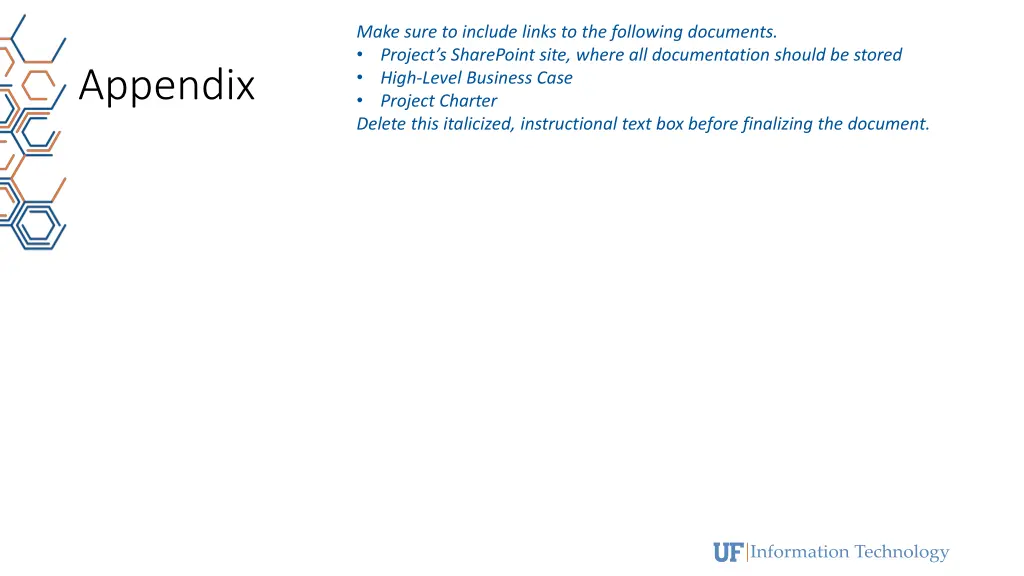 make sure to include links to the following
