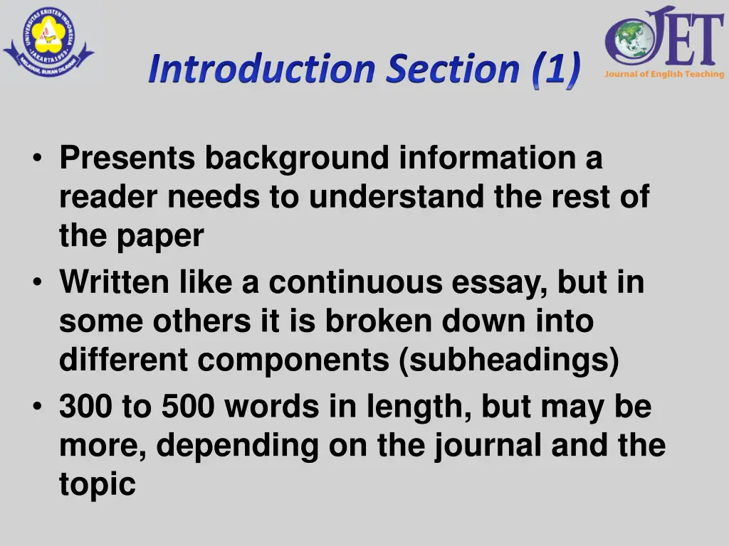 introduction section 1