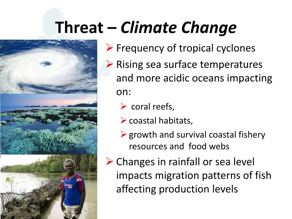 threat climate change frequency of tropical