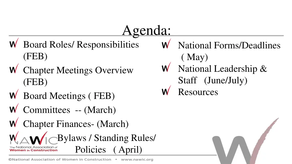 agenda
