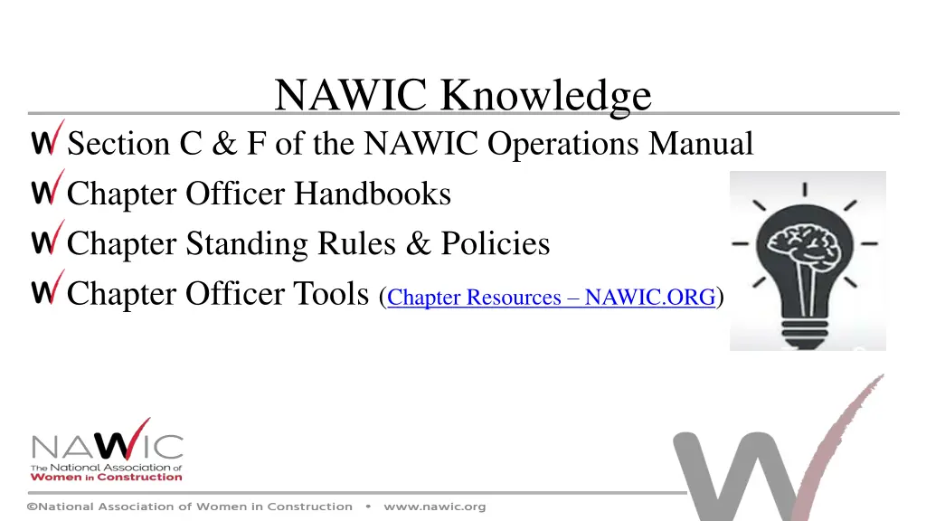 nawic knowledge