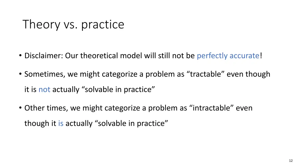 theory vs practice