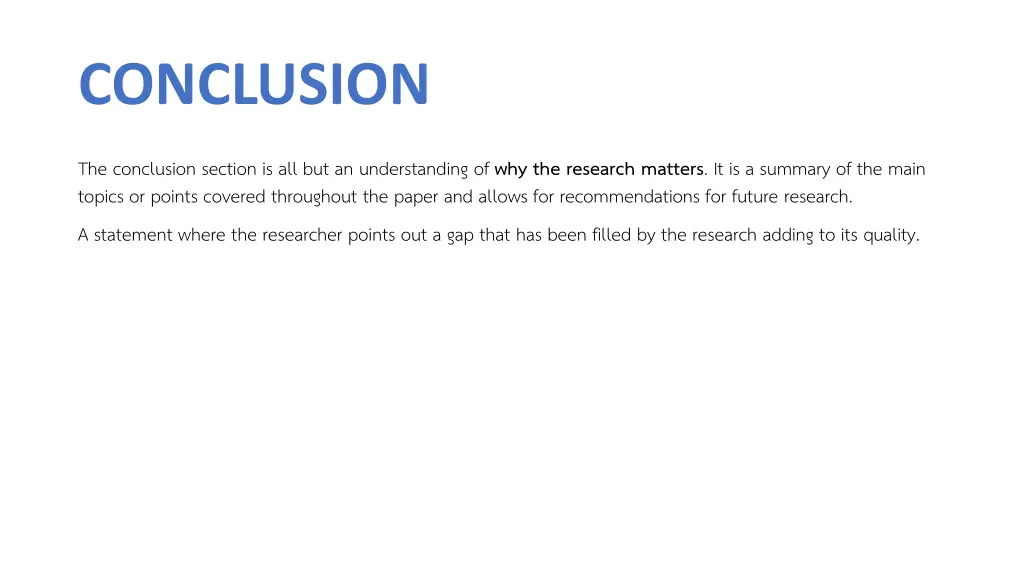 conclusion