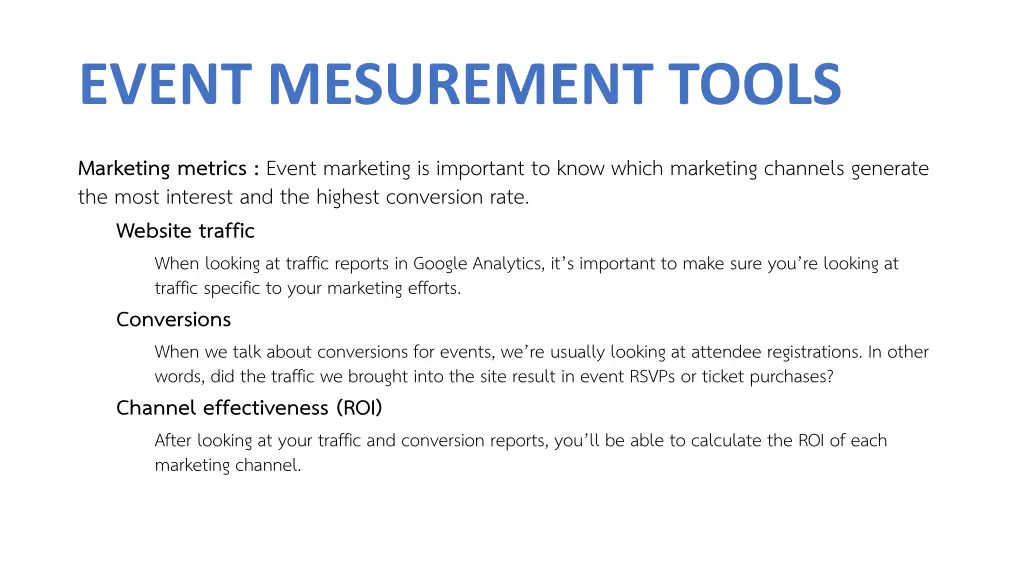event mesurement tools 1
