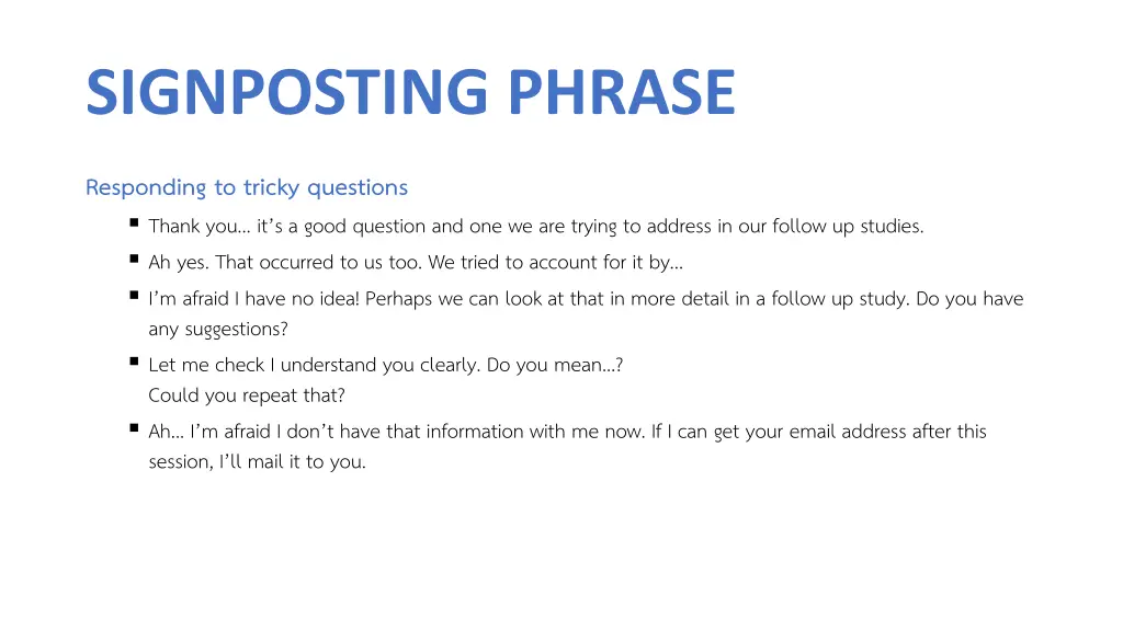 signposting phrase 5