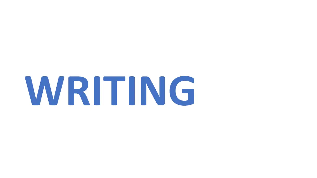 writing