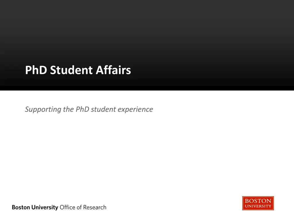 phd student affairs