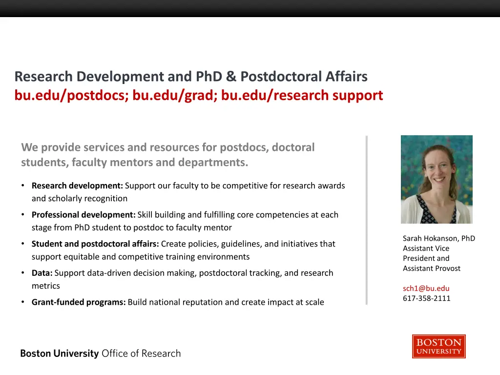 research development and phd postdoctoral affairs