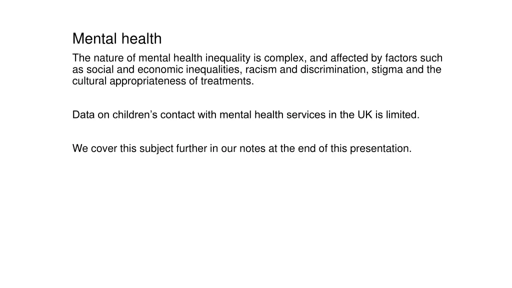 mental health the nature of mental health
