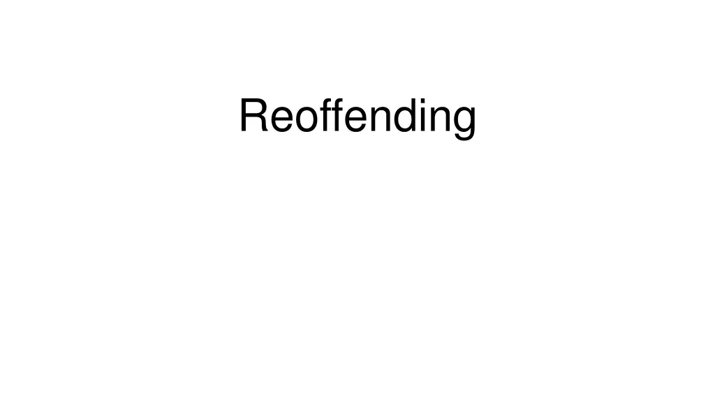 reoffending