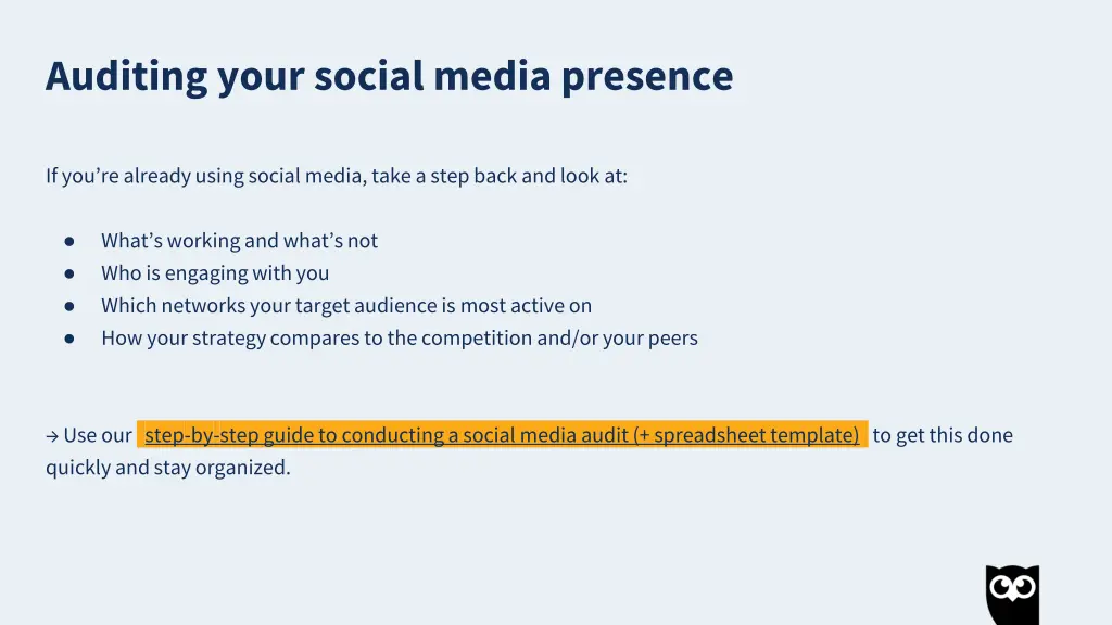auditing your social media presence