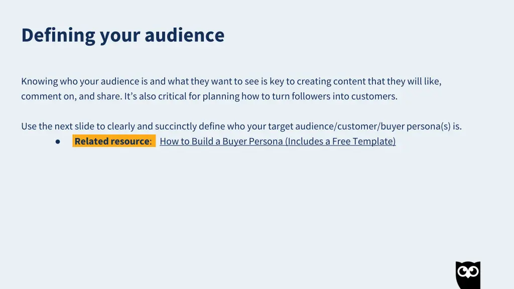 defining your audience