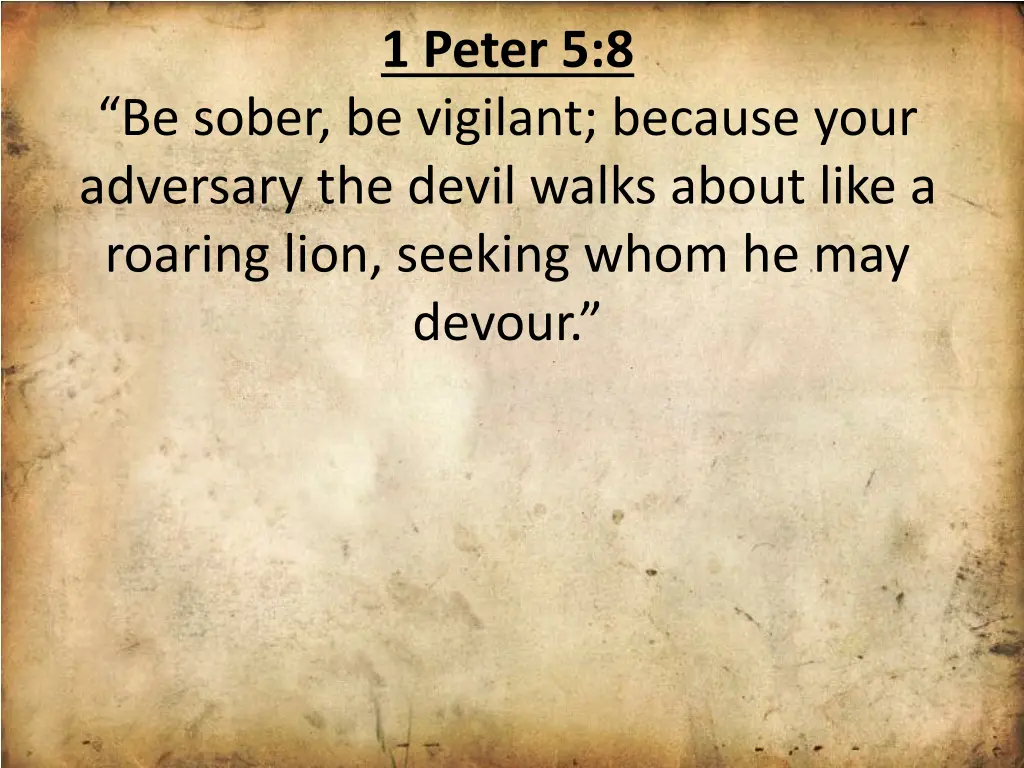 1 peter 5 8 1