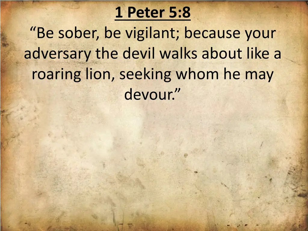 1 peter 5 8