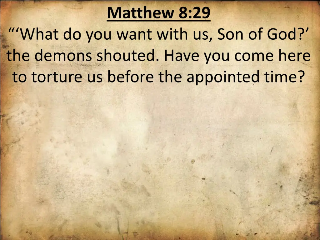 matthew 8 29