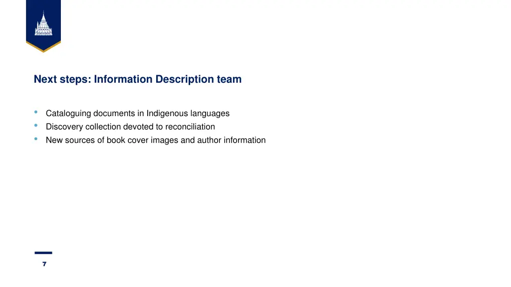 next steps information description team