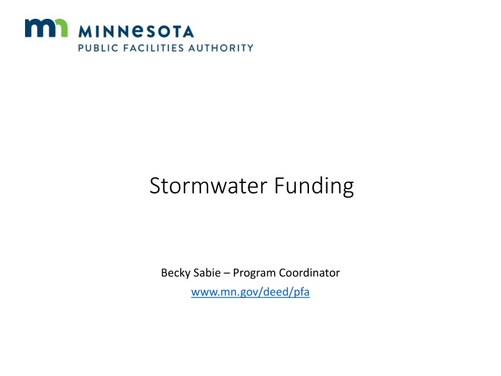 stormwater funding
