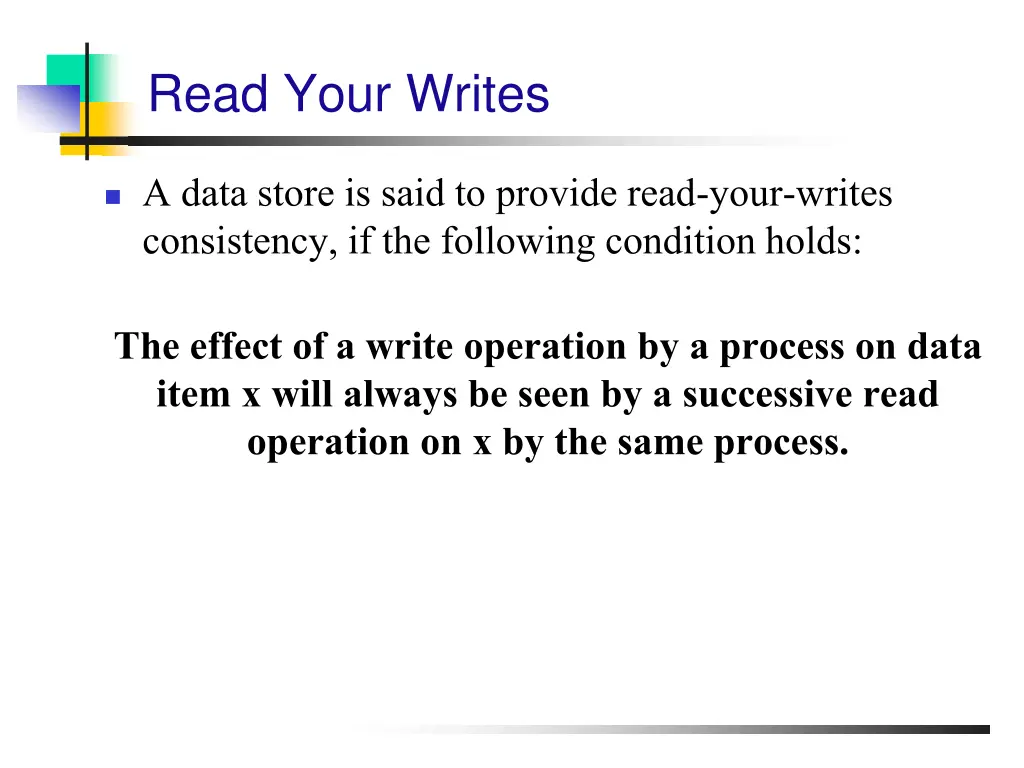 read your writes
