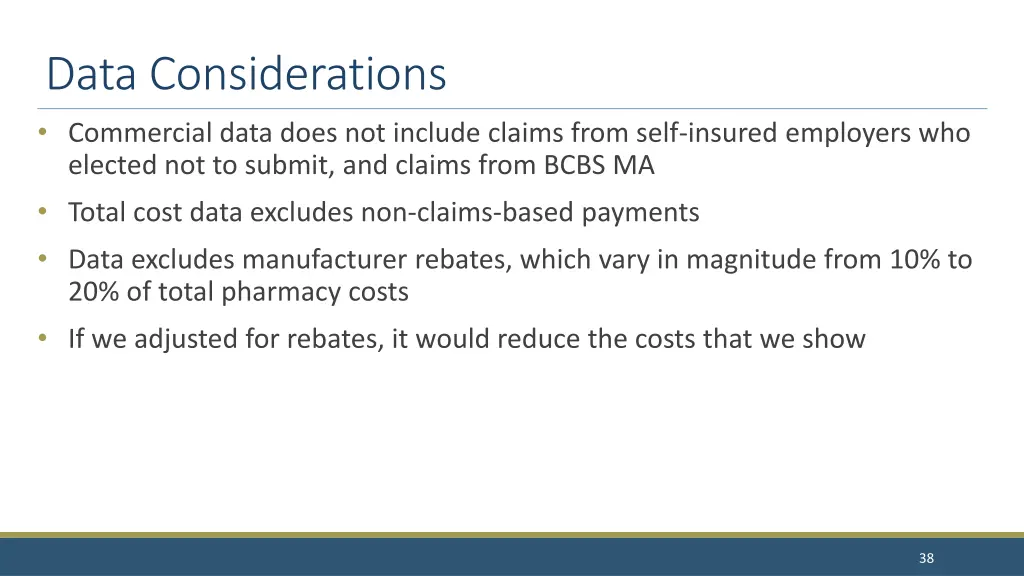 data considerations commercial data does