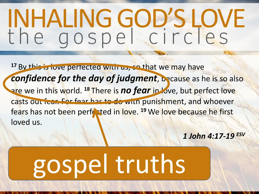 inhaling god s love the gospel circles 3
