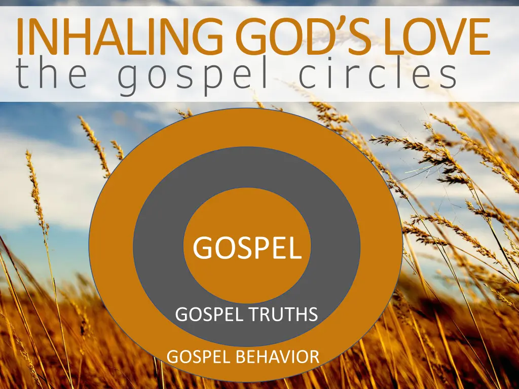 inhaling god s love the gospel circles