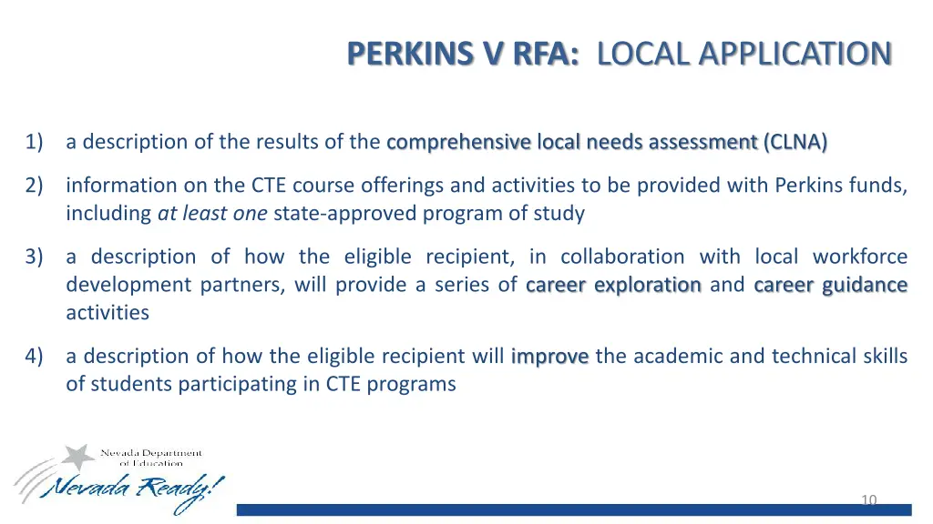 perkins v rfa local application