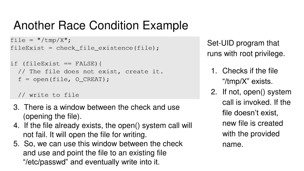 another race condition example