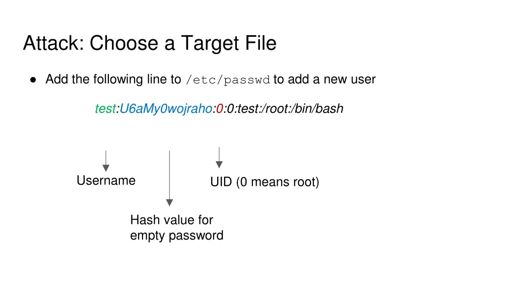 attack choose a target file