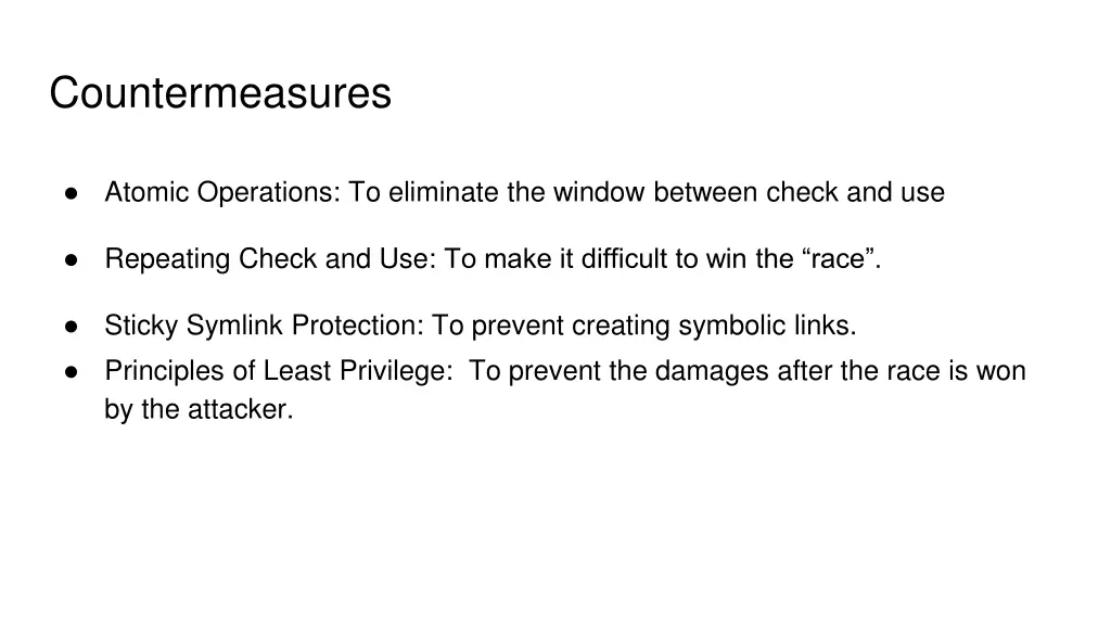 countermeasures