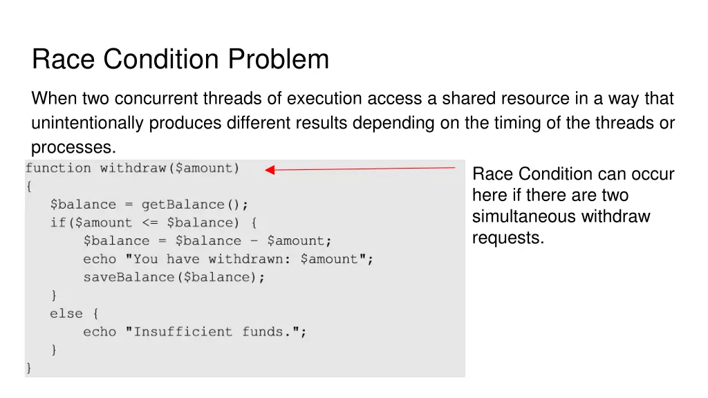 race condition problem