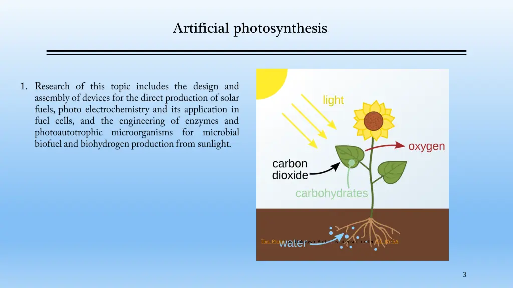 artificial photosynthesis 1