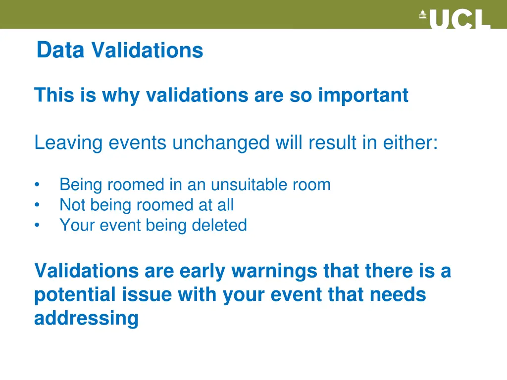 data validations