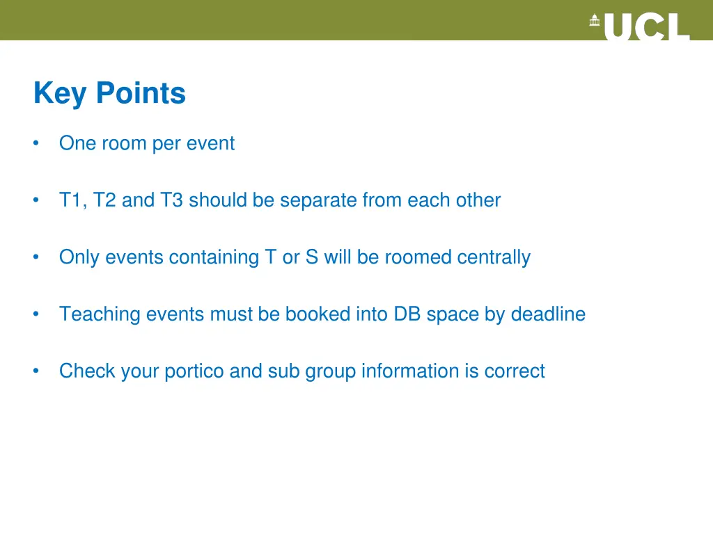 key points