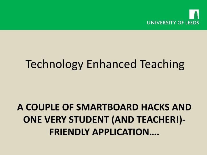 technology enhanced teaching