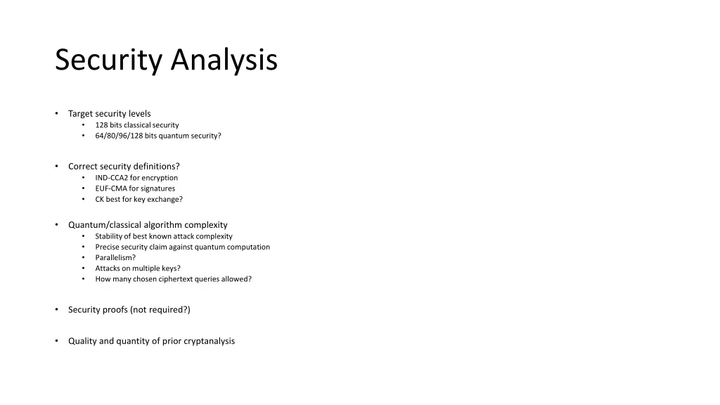 security analysis