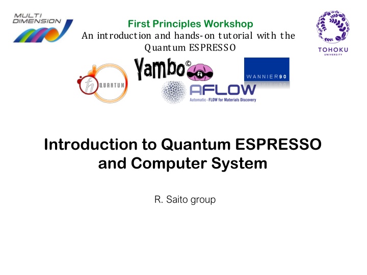 first principles workshop an introduction