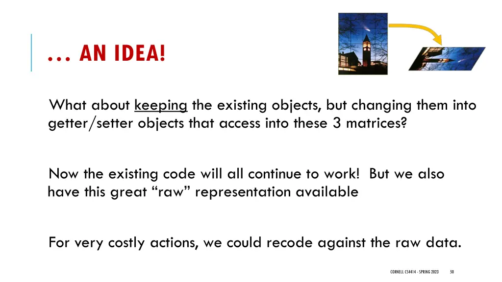an idea