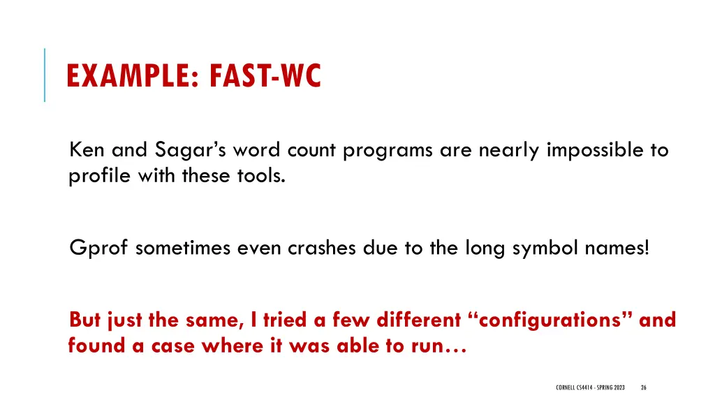 example fast wc