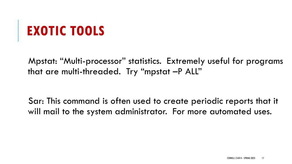 exotic tools
