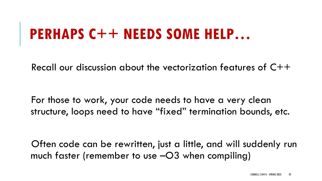 perhaps c needs some help