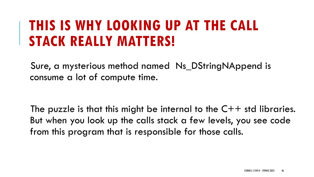 this is why looking up at the call stack really