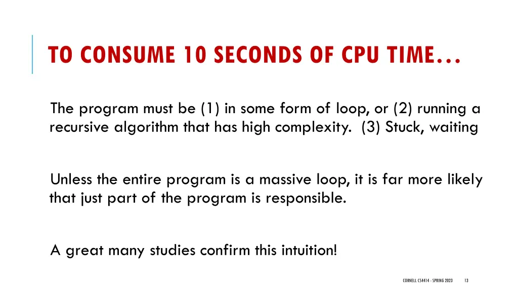 to consume 10 seconds of cpu time