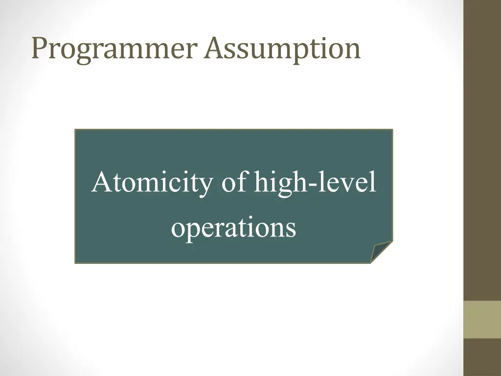 programmer assumption