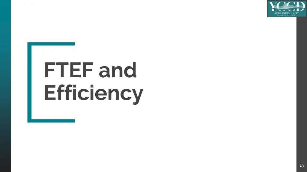 ftef and efficiency