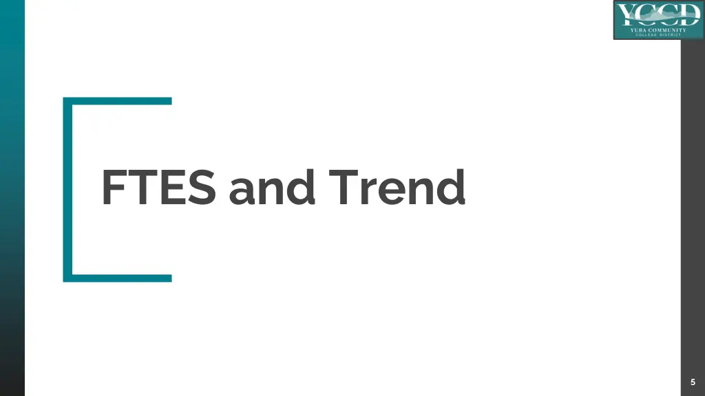 ftes and trend